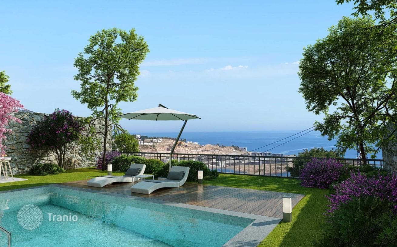 4-Bedroom Villa with Private Pool and Stone Cladding in Bodrum