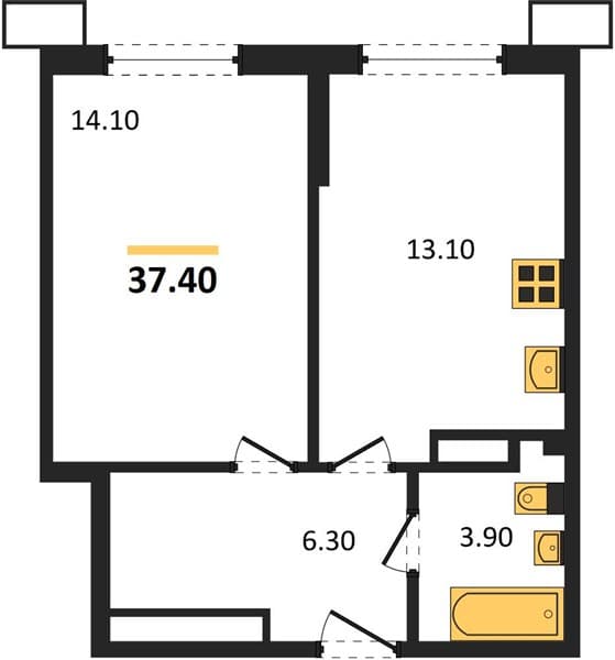 Studio Apartment in Porto-Novo, Tsemdolina, Novorossiysk