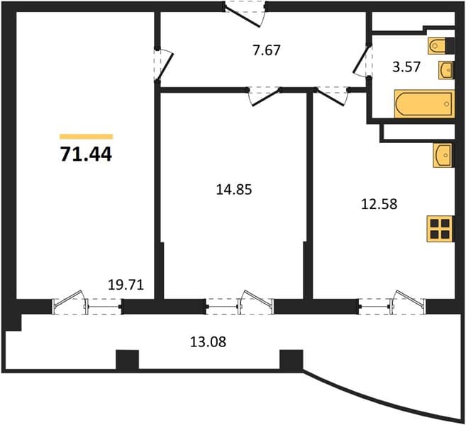 2-Bedroom Apartment with Pool and Spa in Khosta, Sochi