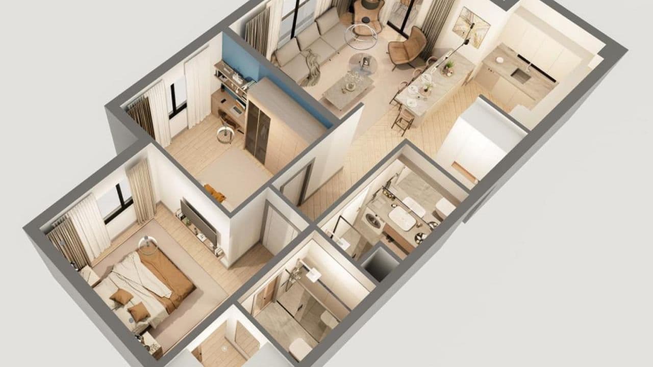 Квартира в Анталии, Турция, 56 м², фото 2