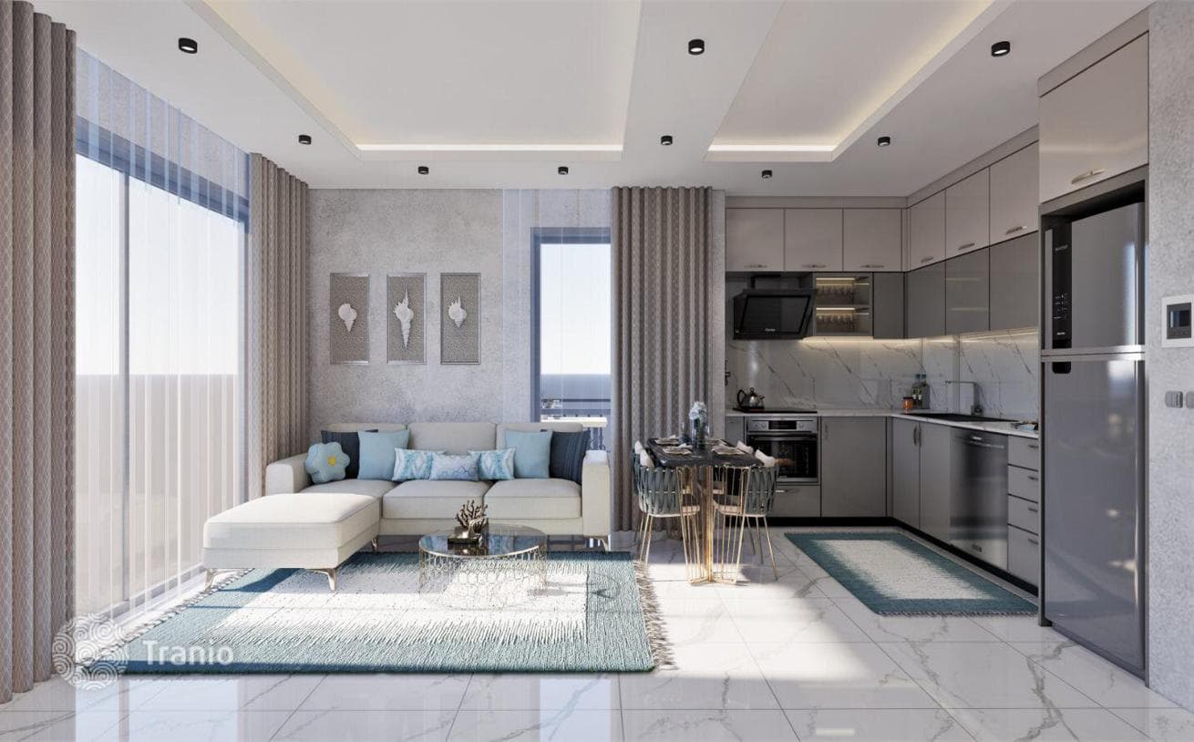 Apartments with Shared Pool, Gym and Parking in Avsallar, Alanya, photo 4
