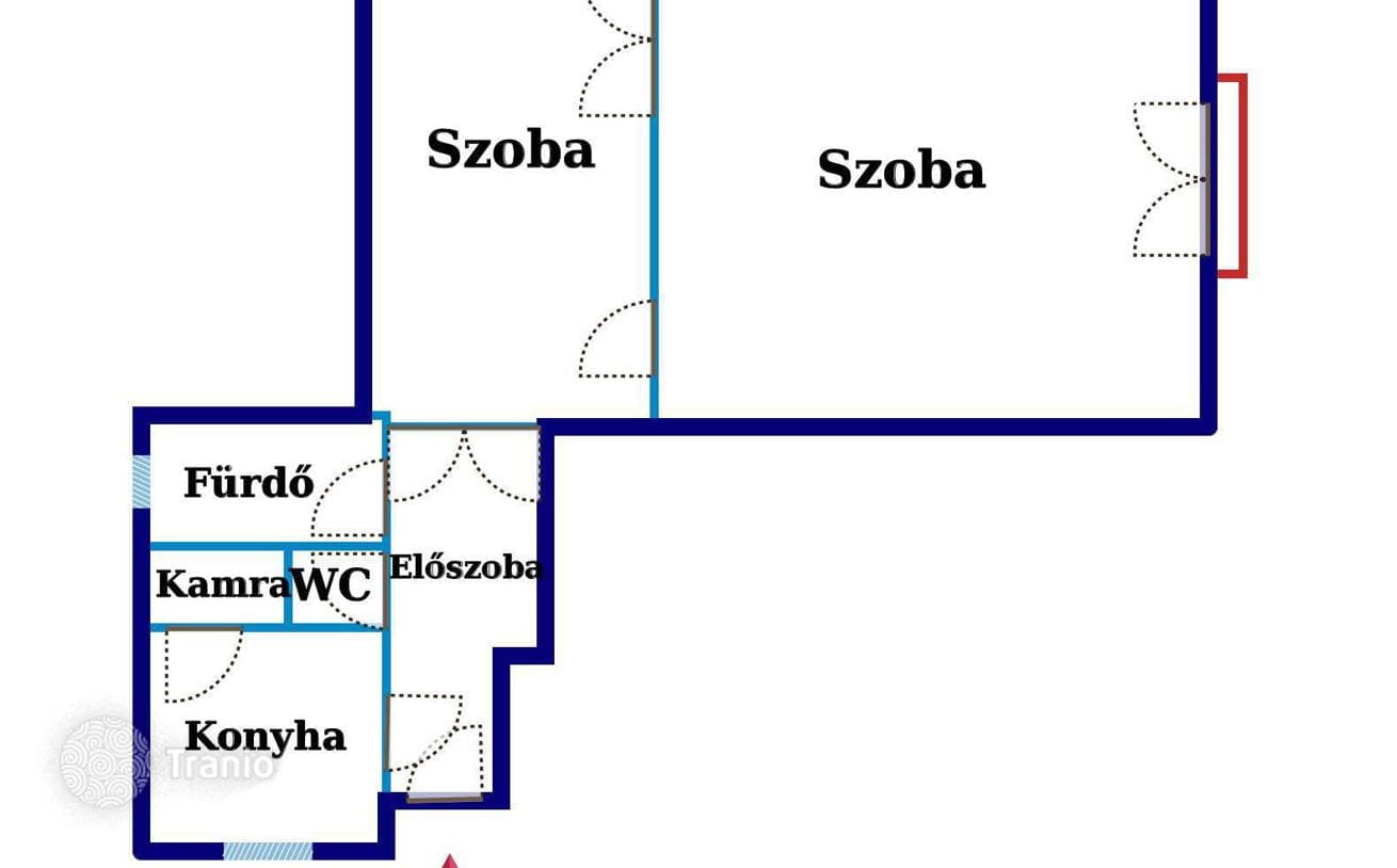 2-комнатная квартира 78 м² в Районе VII (Эржебетвароше), Венгрия, фото 3