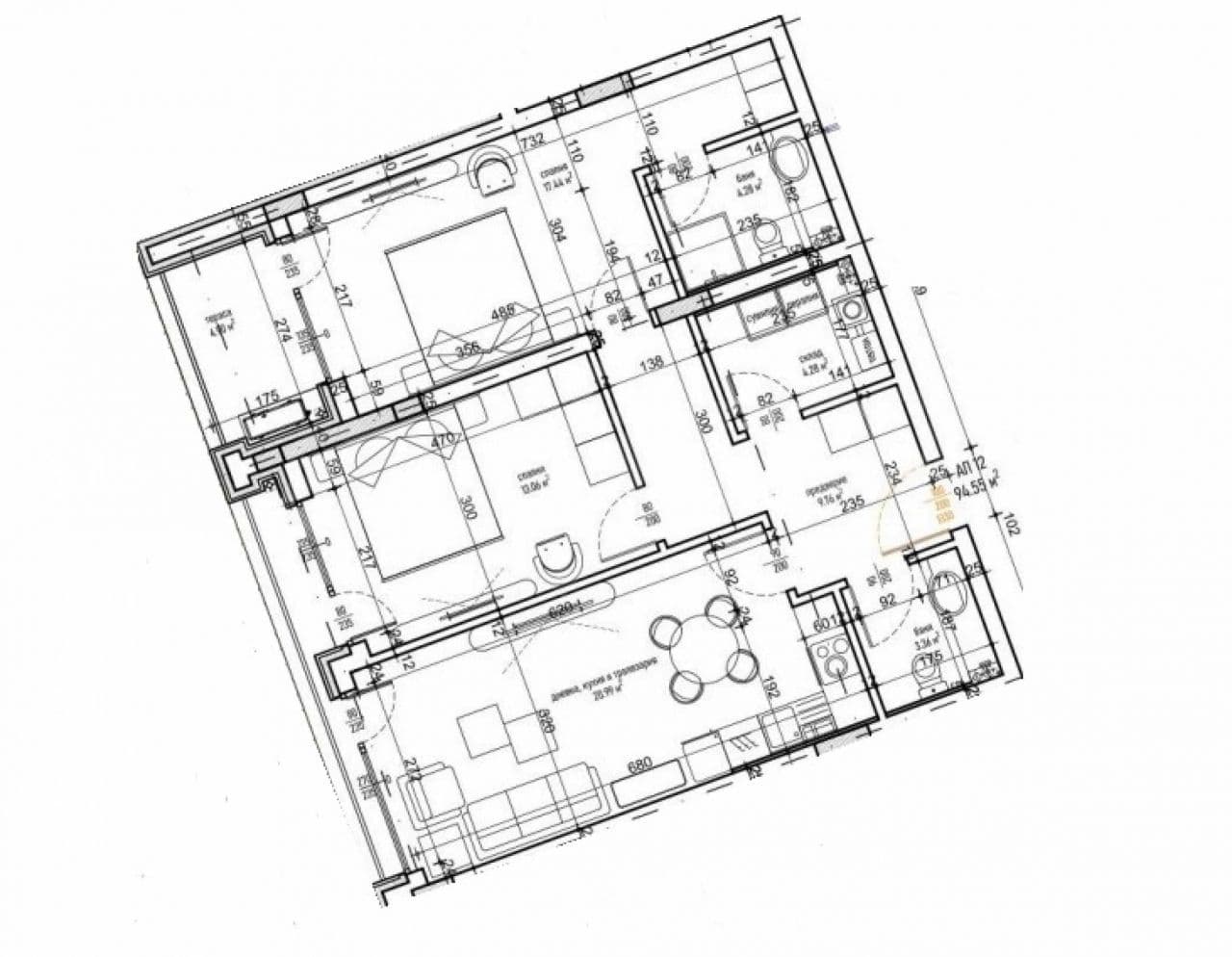 Апартаменты в Софии, Болгария, 106.62 м², фото 5