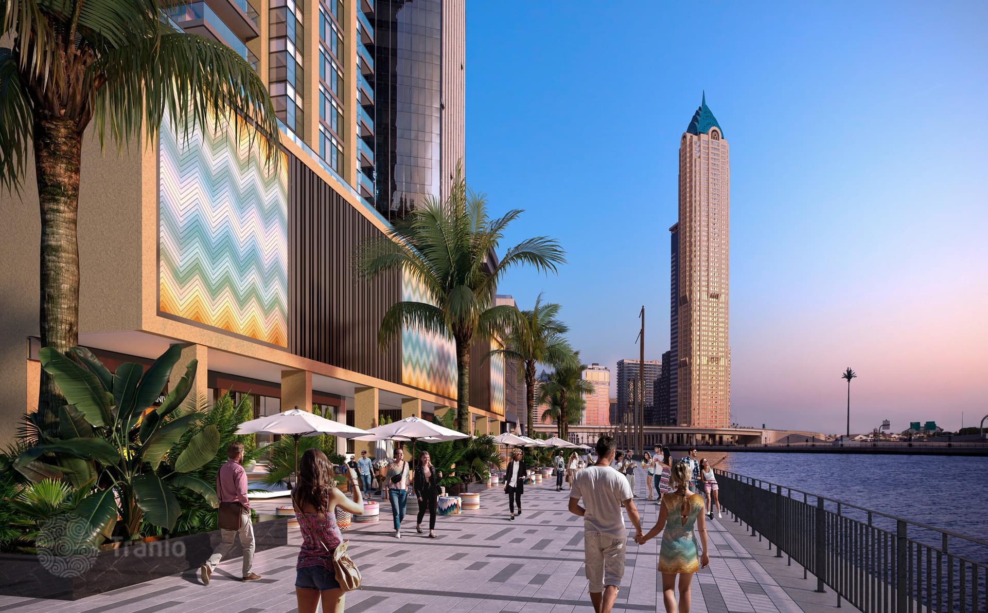 Жилой комплекс Urban Oasis от итальянского дизайнера, на берегу водного канала, с видом на город, Business Bay, Дубай, ОАЭ, фото 3