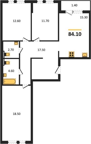 2-Bedroom Apartment with Sea View in Novorossiysk