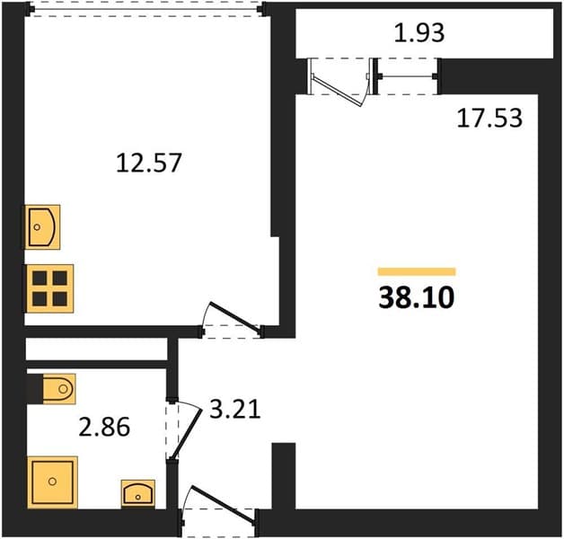 Studio Apartment in Oxygen Residential Complex, Bykha, Sochi