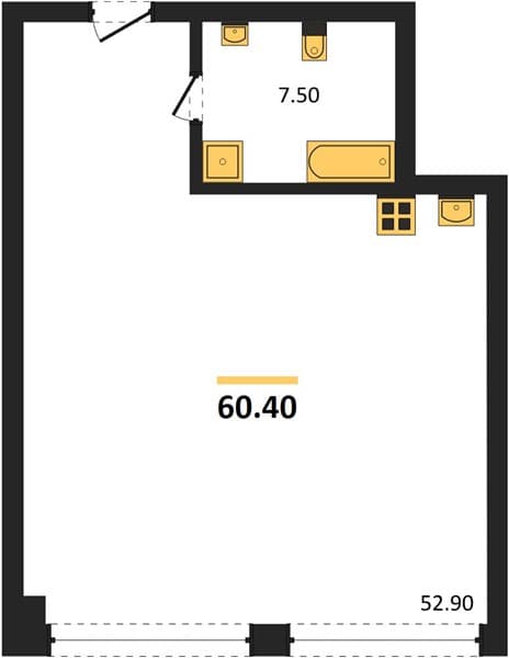 Studio Apartment in Alpika, Sochi