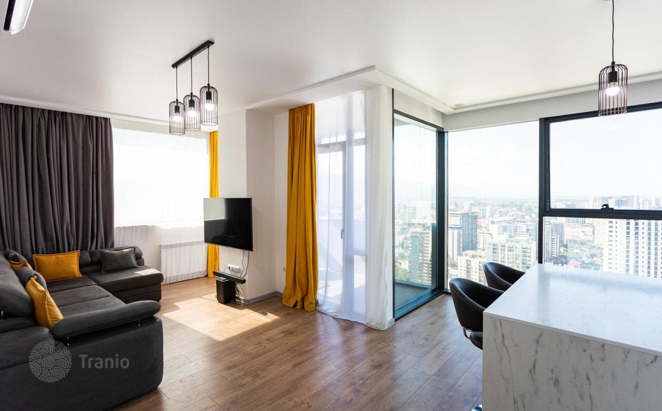 2-Bedroom Apartment with Panoramic City and Sea Views in Batumi
