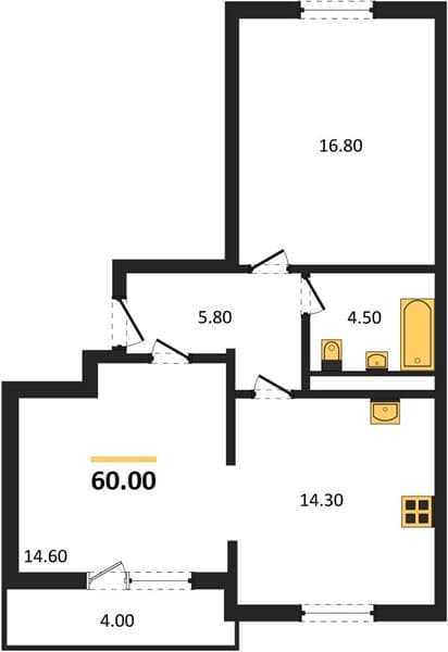 2-Bedroom Apartment in Mountain Quarter, Sochi