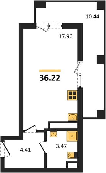 Studio Apartment in Marine Garden Sochi 4* Hotels and Resort, Sochi