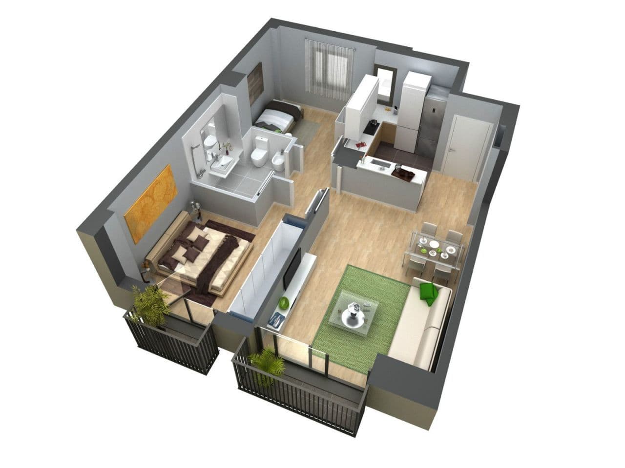 Квартира в Барселоне, Испания, 70 м²