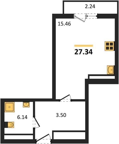 Studio Apartment in Marine Garden Sochi 4* Hotels and Resort, Sochi
