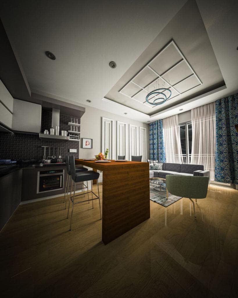 Апартаменты в Алании, Турция, 55 м², фото 4