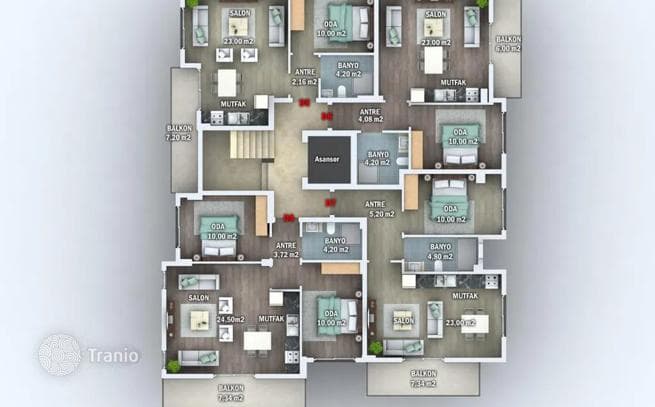 3-Bedroom Apartment in Fethiye, photo 2