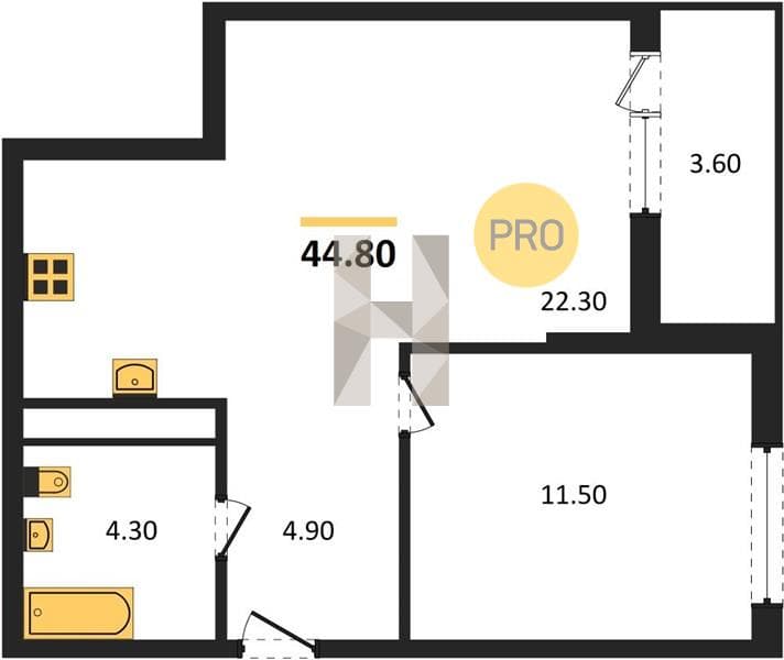 1-Bedroom Apartment with Sea Access in Novorossiysk