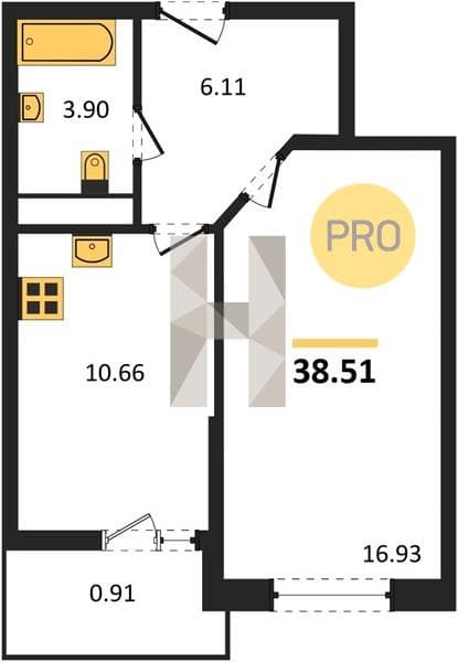 Studio Apartment in Centralny Residential Complex, Anapa