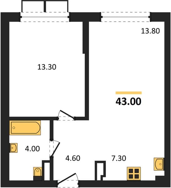 Studio Apartment in Porto-Novo, Tsemdolina, Novorossiysk