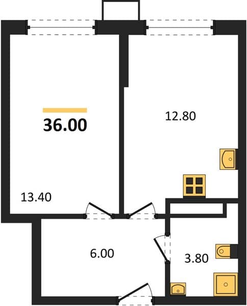 1-Bedroom Apartment in Porto-Novo, Tsemdolina