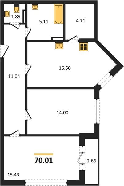 2-Bedroom Apartment in Svetsky Les, Sochi