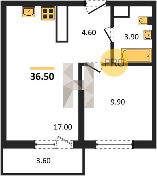 Studio Apartment in Oblaka-3, Novorossiysk