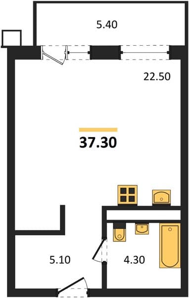 Studio Apartment in Gostinichny Kompleks More Tut, Golubitskaya