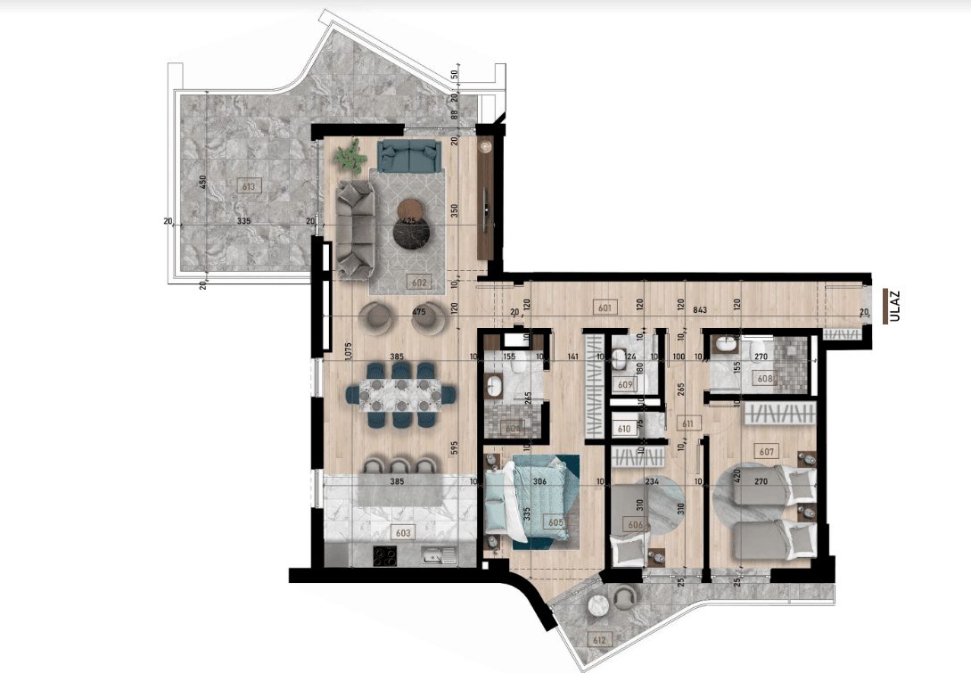 Квартира в Баре, Черногория, 120 м², фото 4
