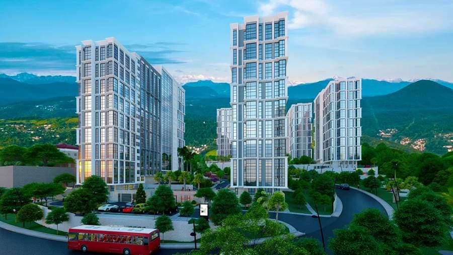 Studio Apartment with City and Mountain Views in Sochi, photo 3