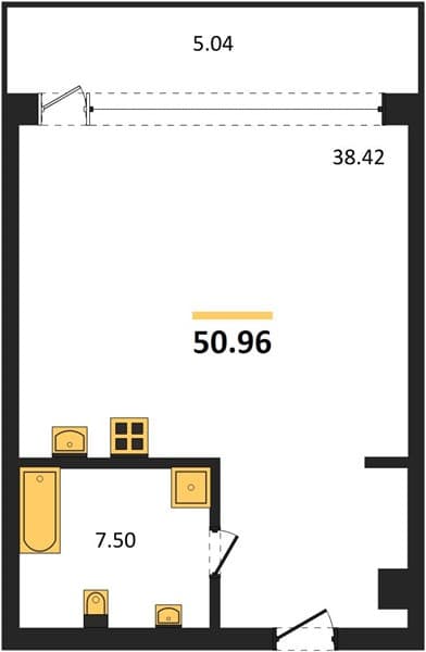 Studio Apartment in Alpika, Sochi