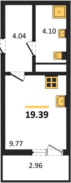 Studio Apartment in Botanica Hills, Nebug