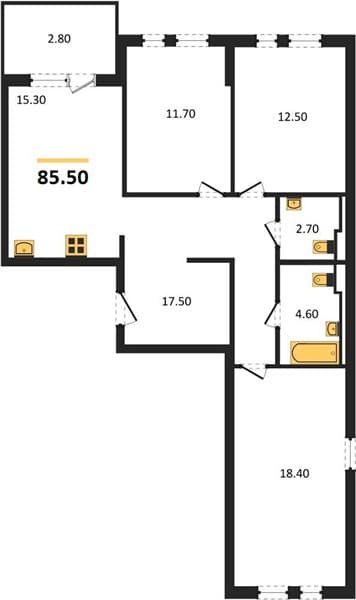 2-Bedroom Apartment with Sea View in Novorossiysk