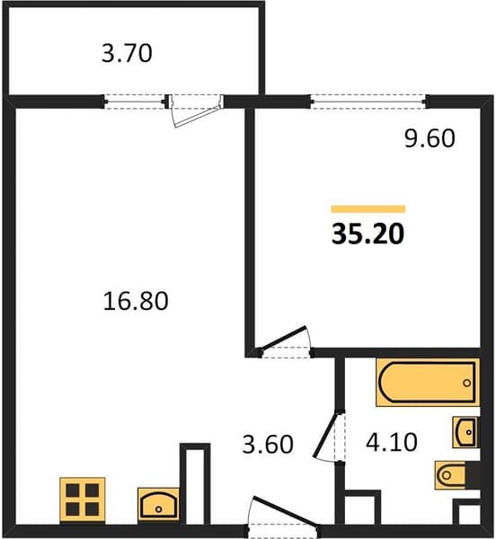 Studio Apartment in Flora, Kudepta, Sochi