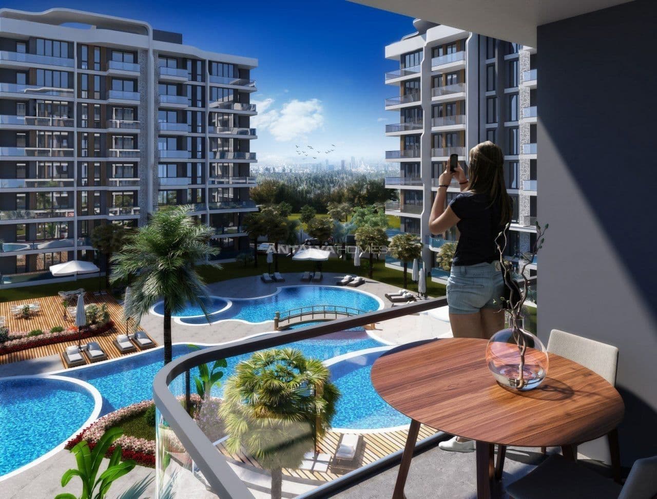Апартаменты в Анталии, Турция, 45 м², фото 2