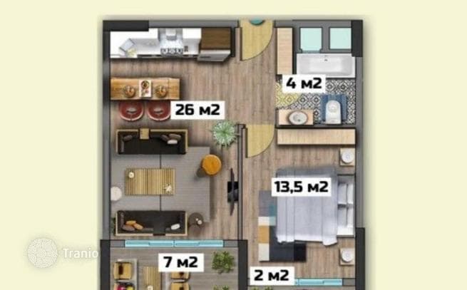 1-Bedroom Apartment in Residential Complex in Mersin, photo 5