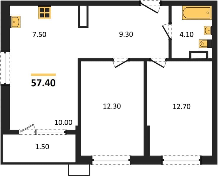 2-Bedroom Apartment in Porto-Novo, Tsemdolina