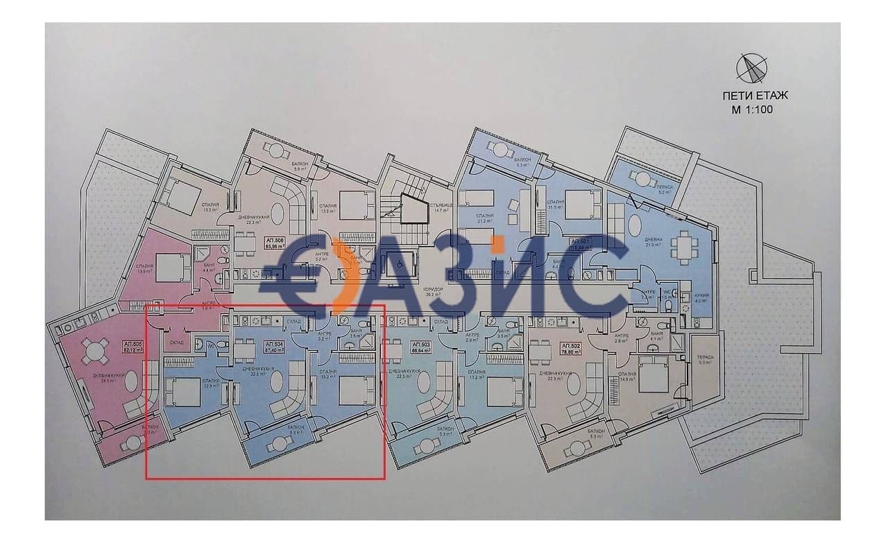Апартаменты в Равде, Болгария, 87.4 м², фото 4