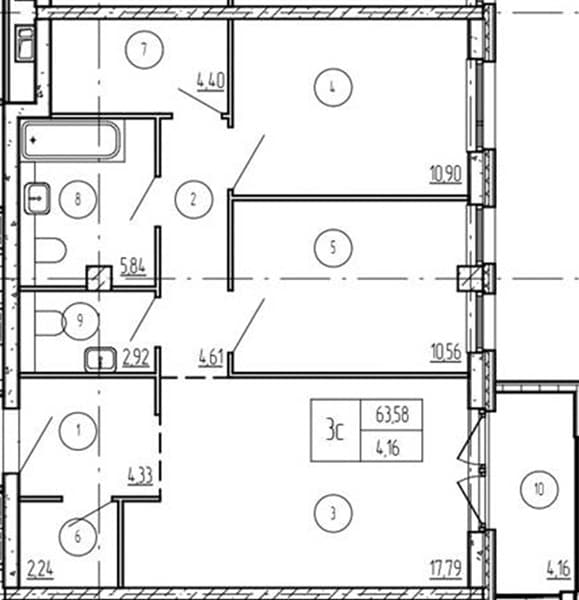 2-Bedroom Apartment in Luchi, Anapa