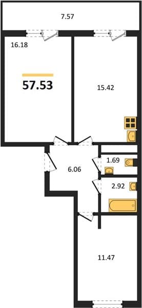 1-Bedroom Apartment in Botanica Hills, Nebug