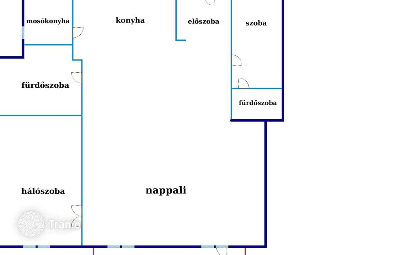 3-комнатная квартира 88 м² в Будапеште, Венгрия, фото 4