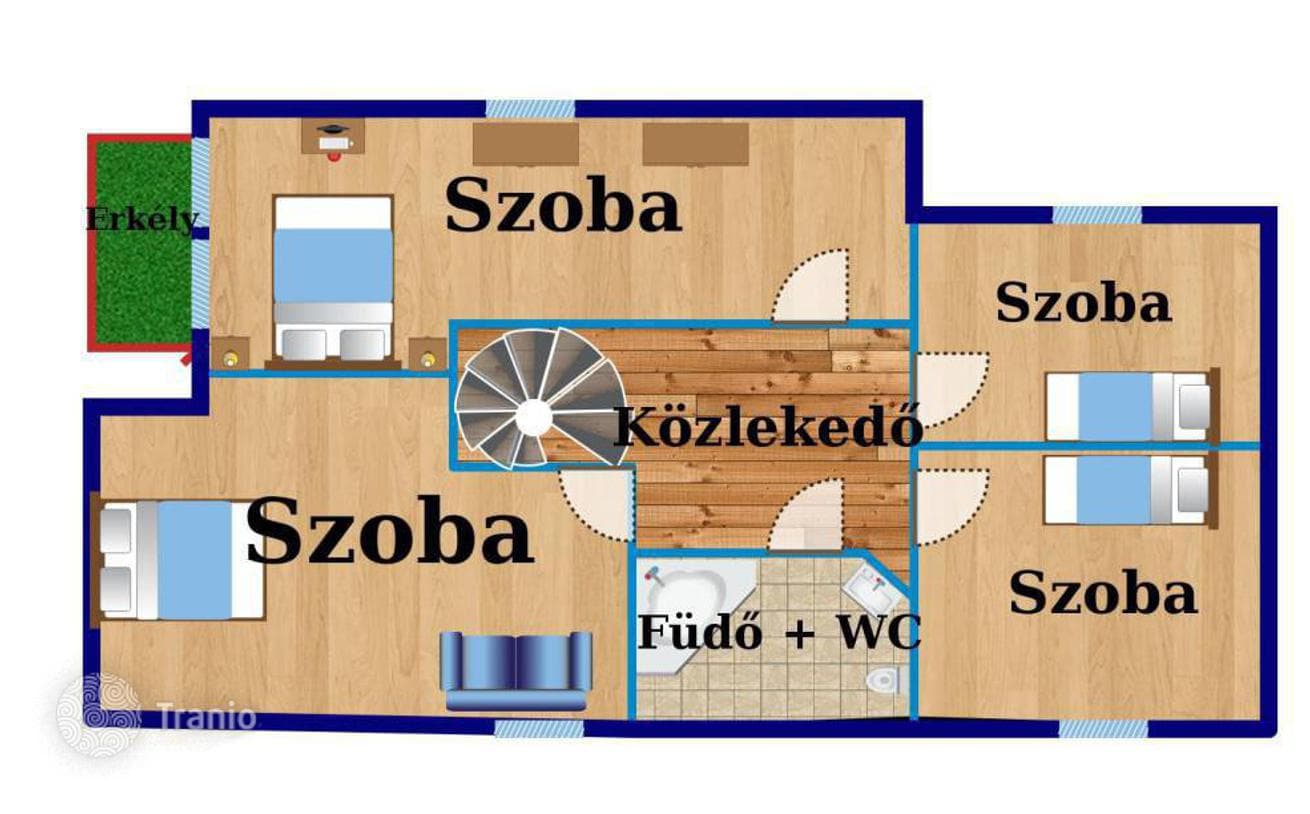 5-комнатная квартира 173 м² в Районе XIV (Зугло), Венгрия, фото 3