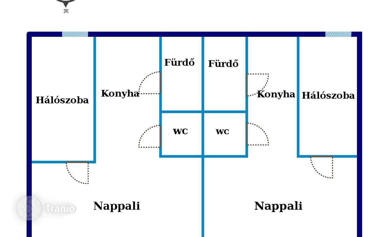 4-комнатная квартира 80 м² в Районе V (Белварош-Липотвароше), Венгрия, фото 2
