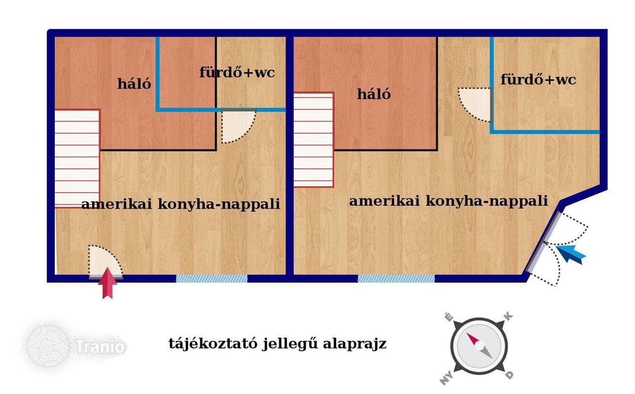 2-комнатная квартира 60 м² в Районе VII (Эржебетвароше), Венгрия, фото 2