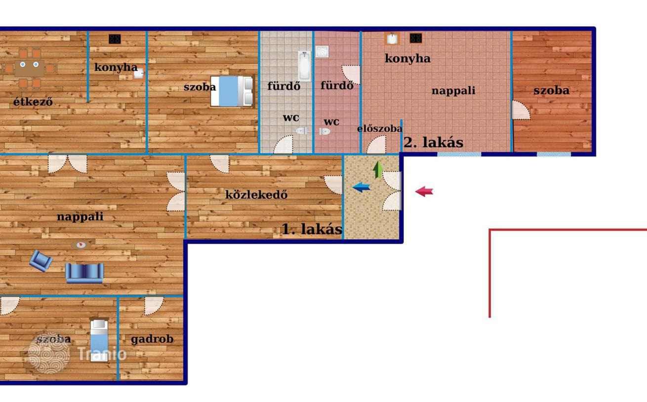 5-комнатная квартира 101 м² в Районе VII (Эржебетвароше), Венгрия