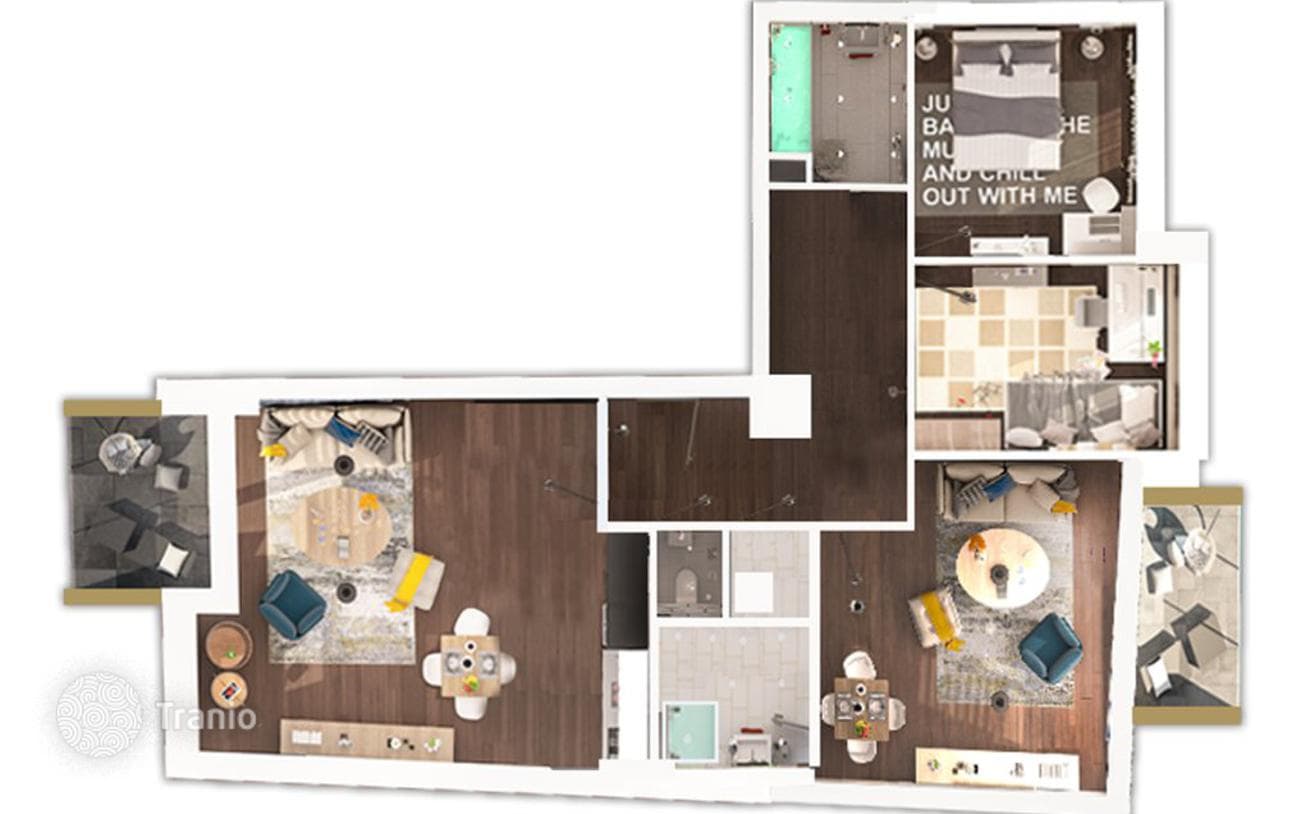 4-комнатные апартаменты в новостройке 86 м² в Районе XIII, Венгрия