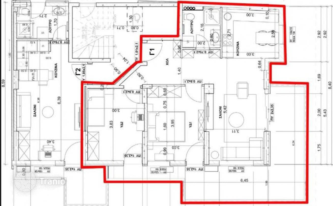 2-комнатные апартаменты в новостройке 87 м² в Салониках, Греция, фото 4