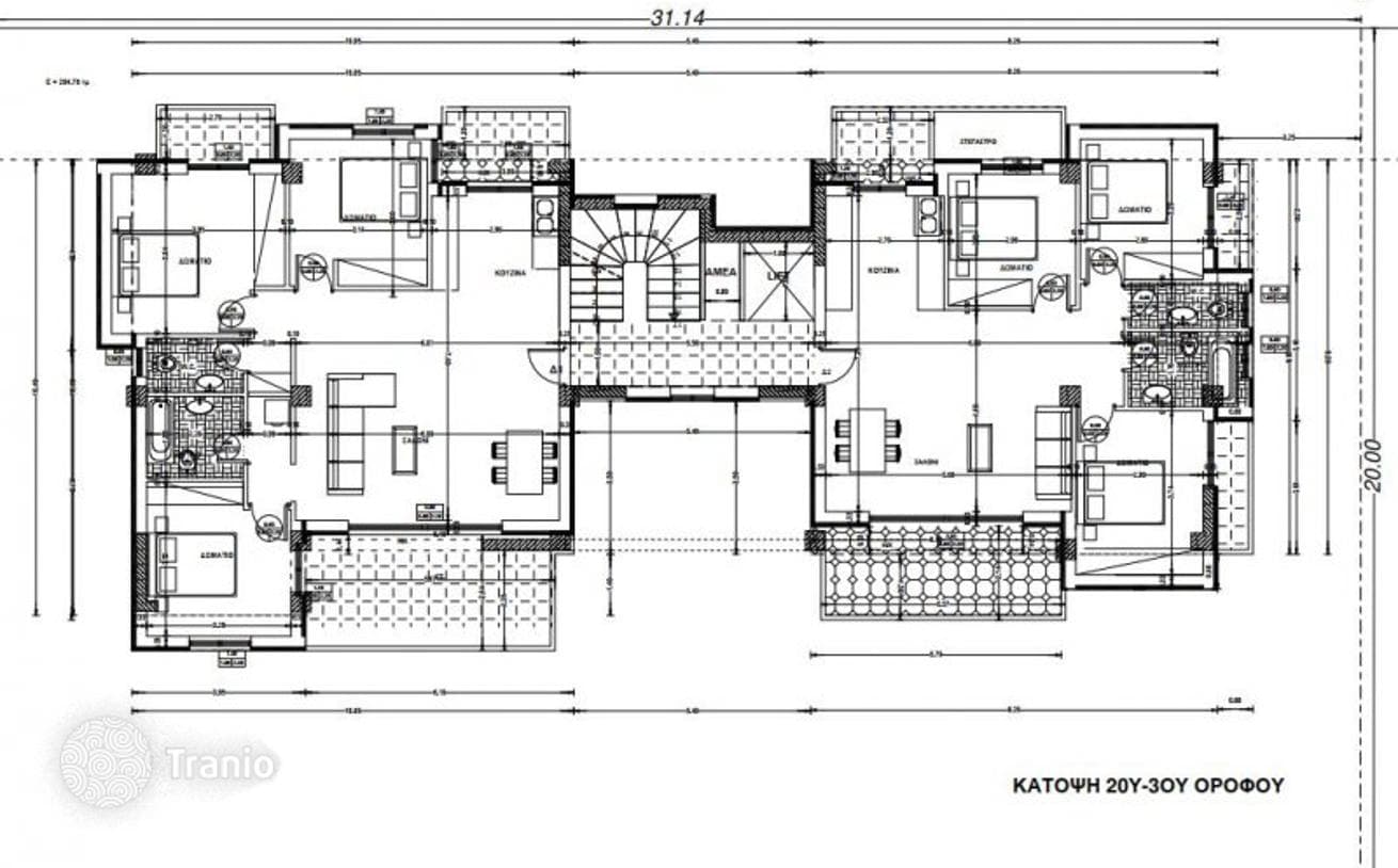 3-комнатные апартаменты в новостройке 130 м² в Пилее, Греция