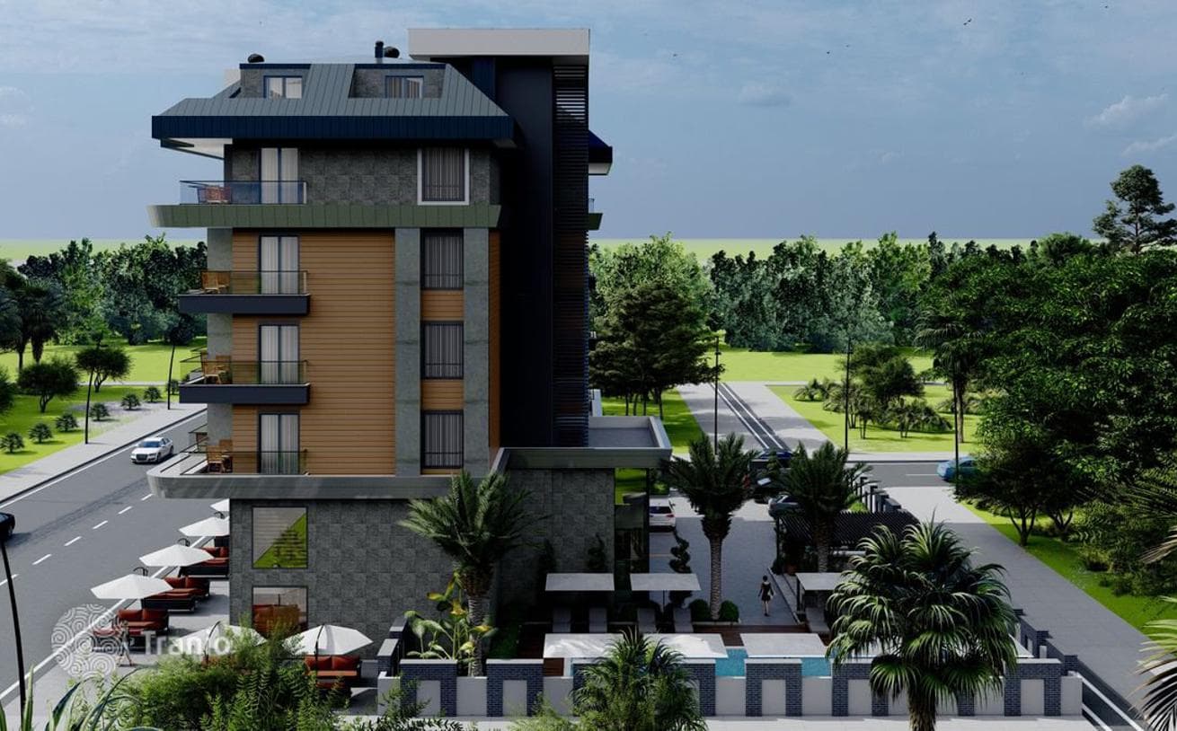 1-Bedroom Apartment 100 m from the Beach in Kargicak, Alanya