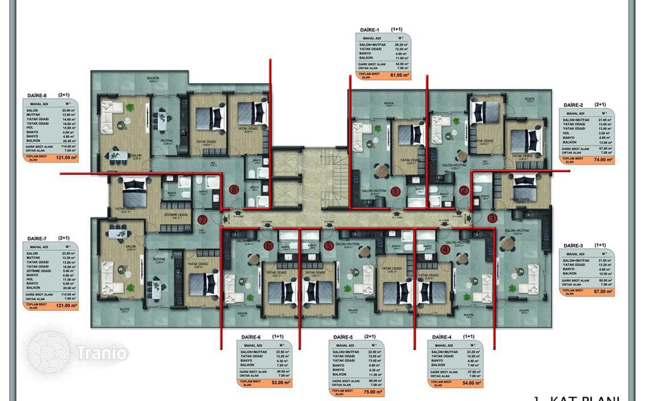 1–3-Bedroom Apartments in Oba, photo 4