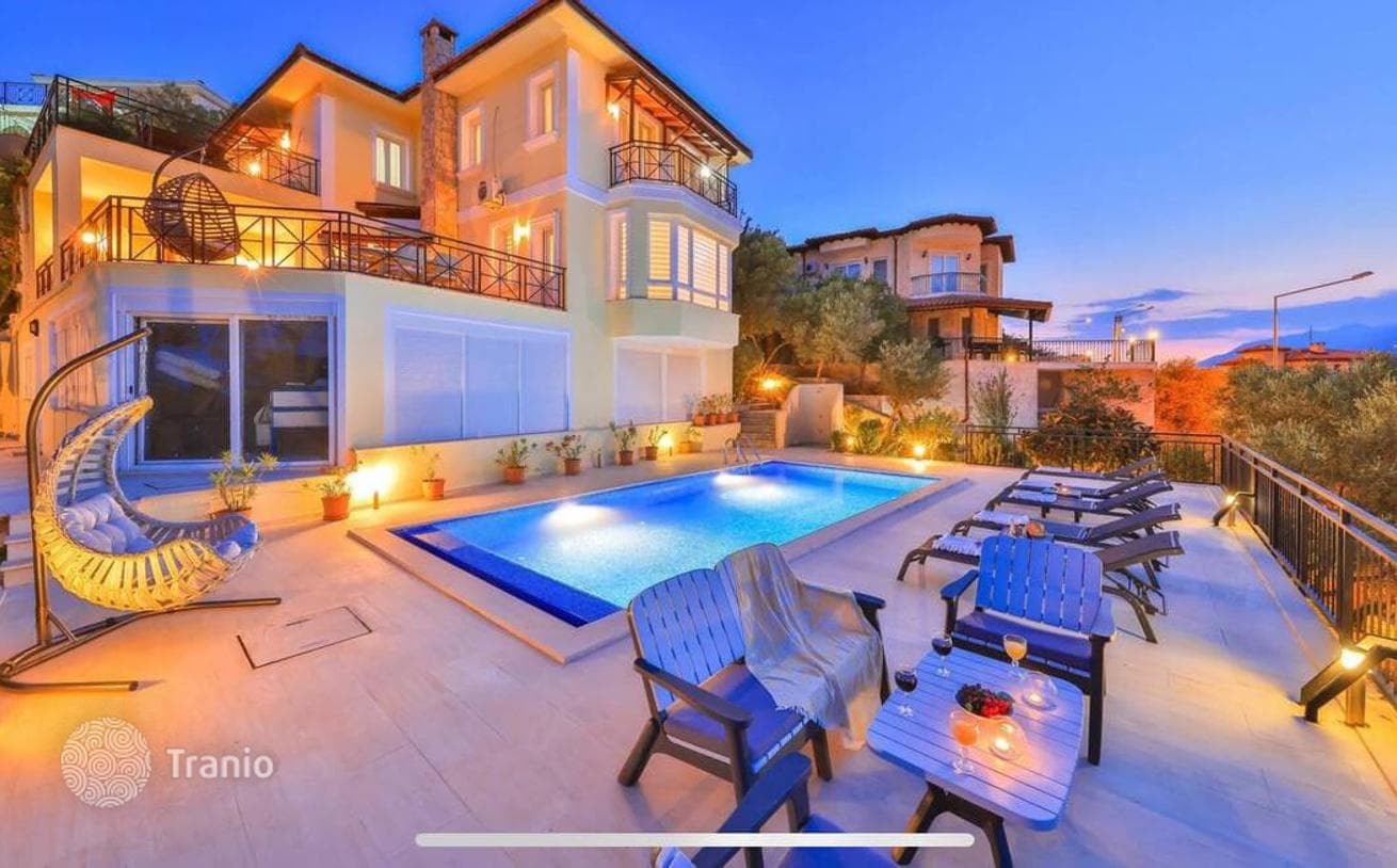 4-Bedroom (4+1) Villa with Panoramic Sea Views in Kas, Turkey