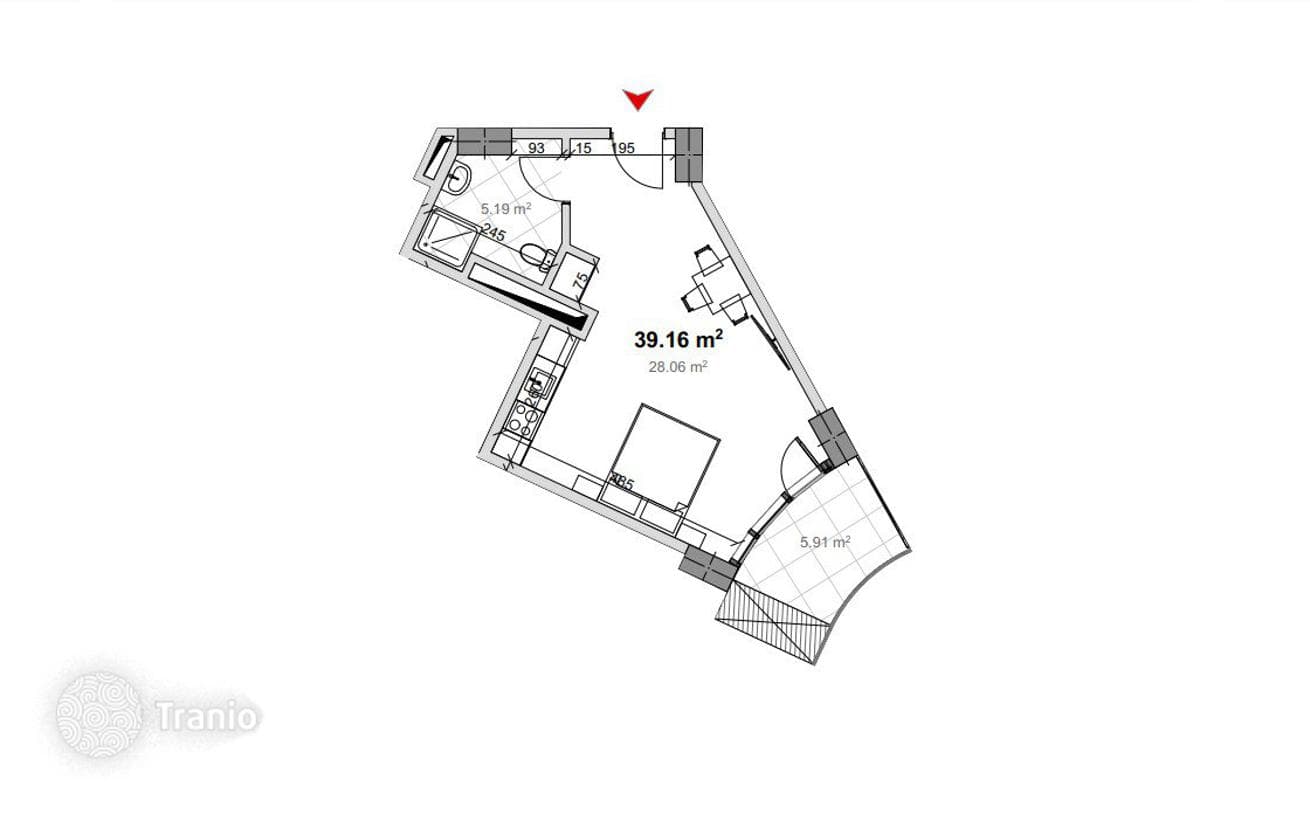 Studio with River View in Modern Complex, Tbilisi, photo 4