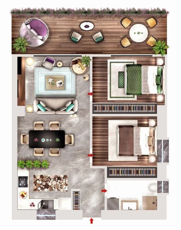 2-Bedroom Apartment in Bodrum, Turkey, photo 5
